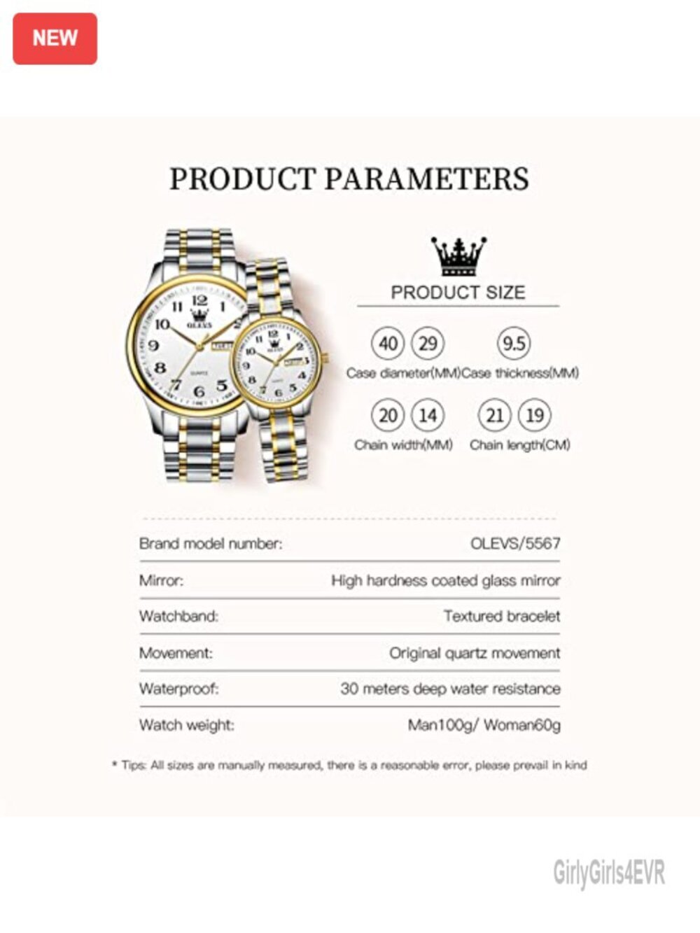 Analog Quartz Watch Stainless Steel Waterproof Calendar Business Wrist Watch - Picture 4 of 7